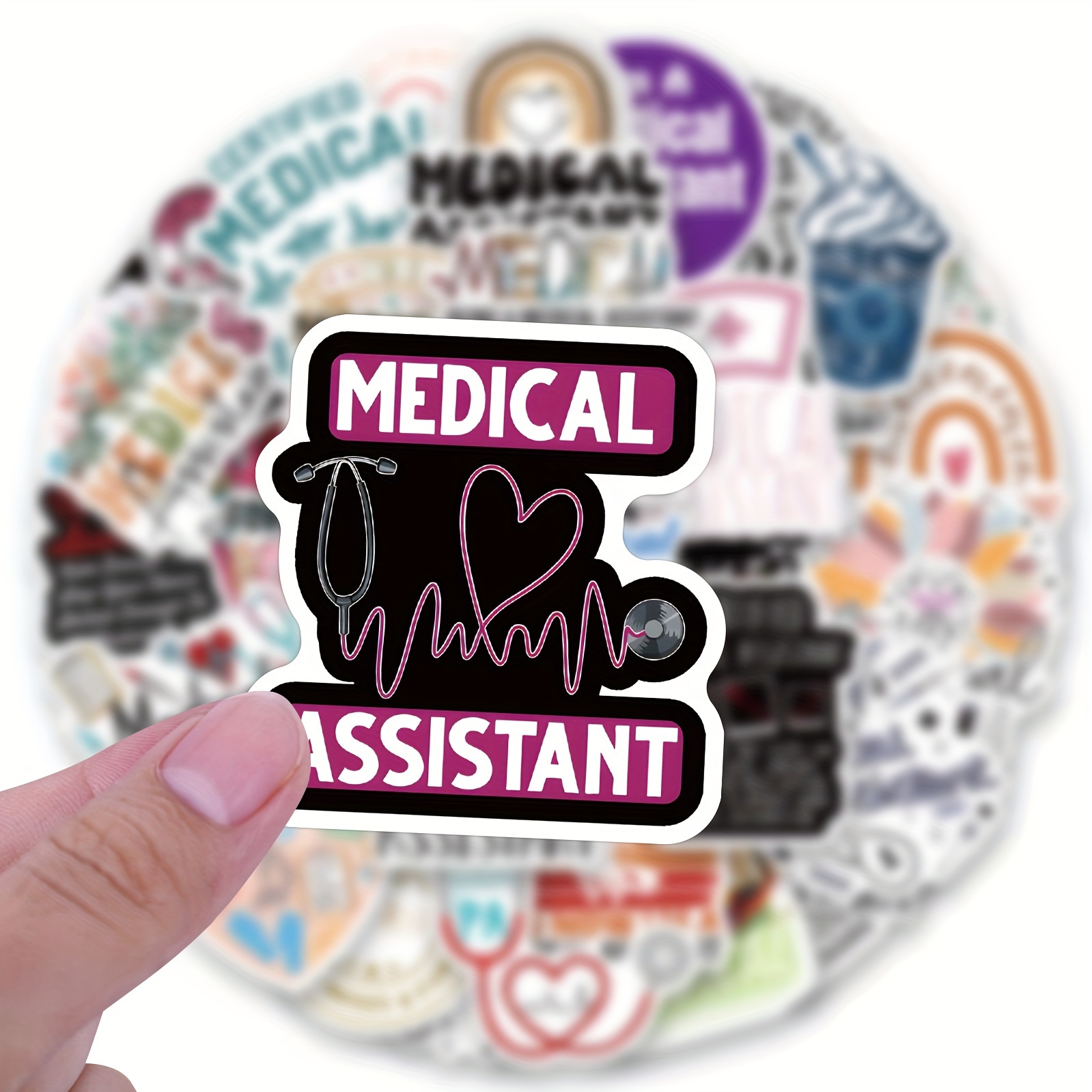 Medical Science Equipment Stickers Doctor Nurse Stethoscope - Temu New ...