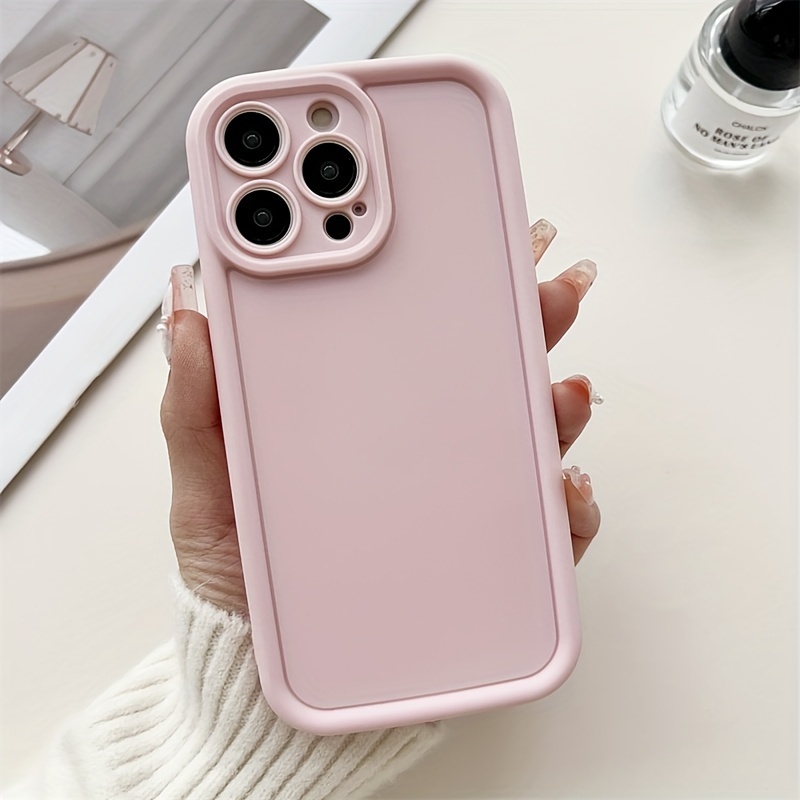 

Simple Solid Color For 14promax Mobile Phone Case For Iphone13 All-inclusive 12/11 Silicone Anti-fall 15pro Soft Shell Xs/xr Premium 7/8g