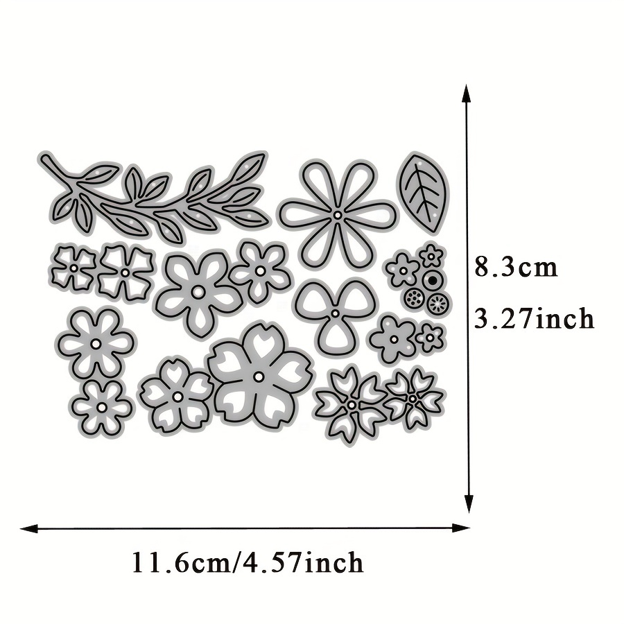 Fiore Foglia Metallo Taglio Muore Te Scrapbooking Accessori - Temu Italy