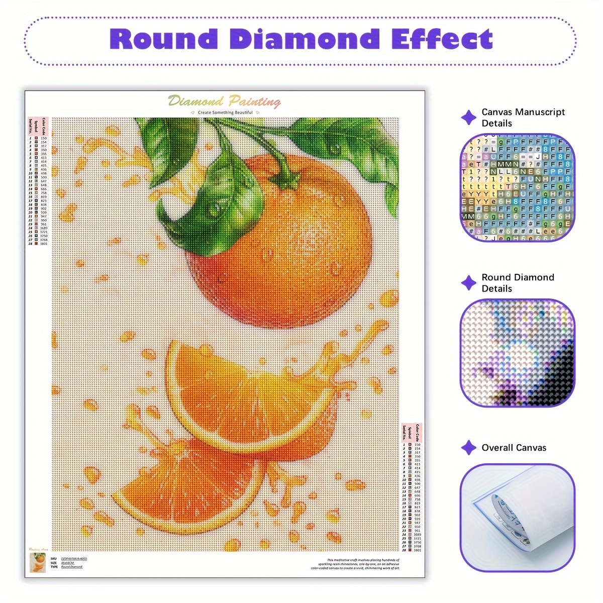 Comprar Pintura de diamante 5D, punto de cruz, imagen de fruta con diamantes  de imitación, bordado de diamantes, mosaico, venta de arte de pared con  taladro cuadrado/redondo completo