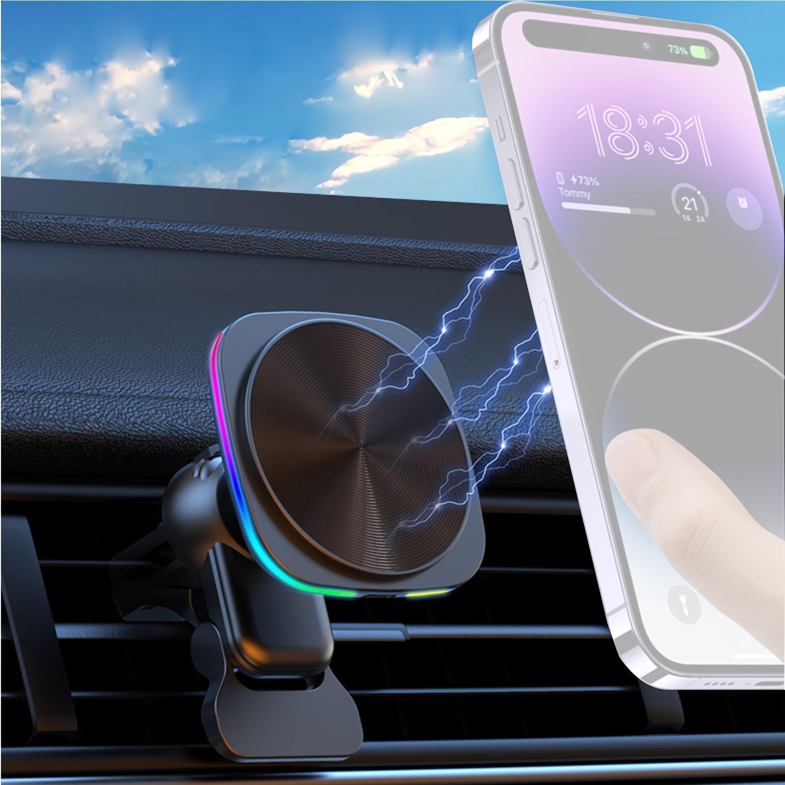 Magnetischer Handyhalter Auto [super Starker Magnet] Iphone - Temu