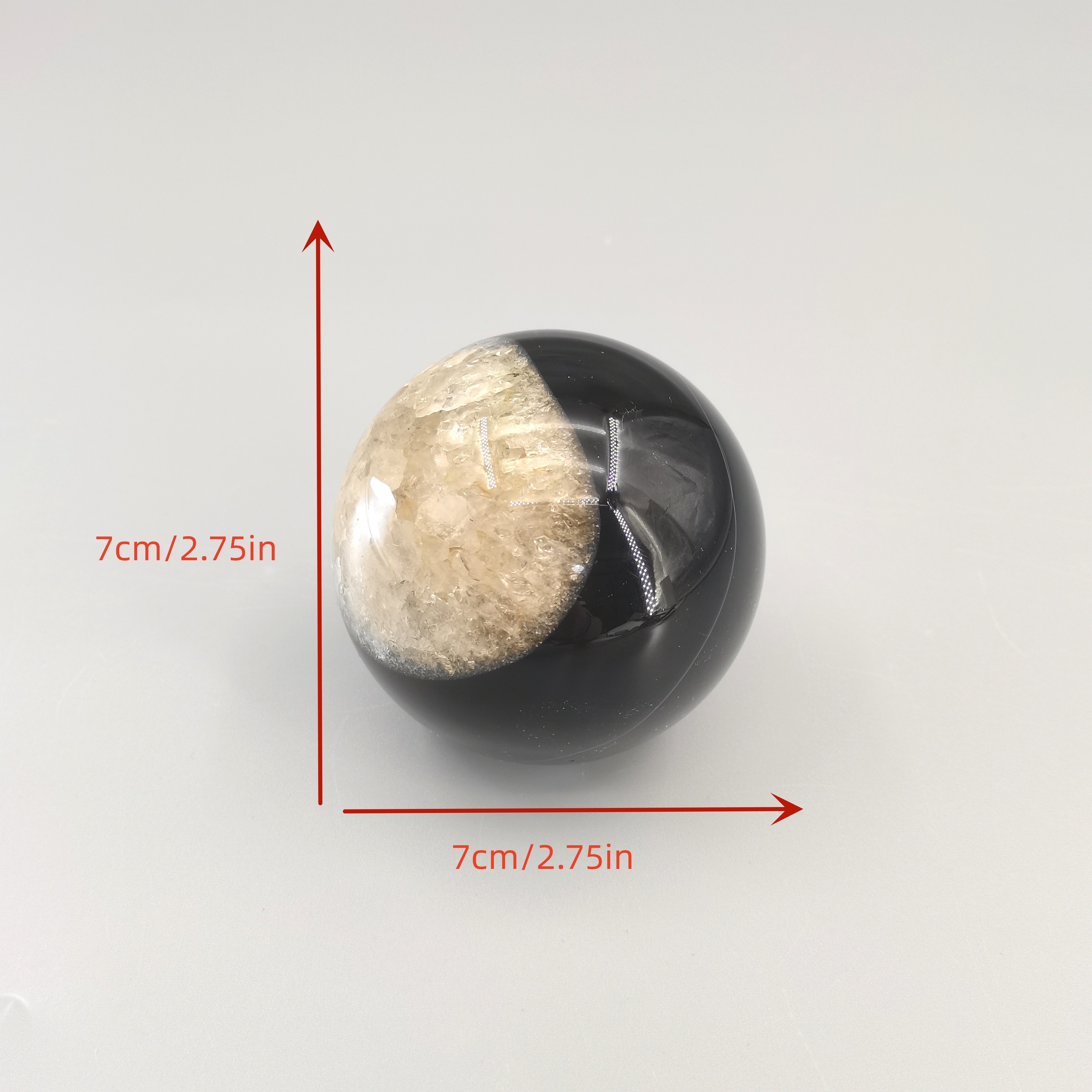 1PC Natural Crystal Agate Ball Reiki Healing Stone Energy Meditation Stone