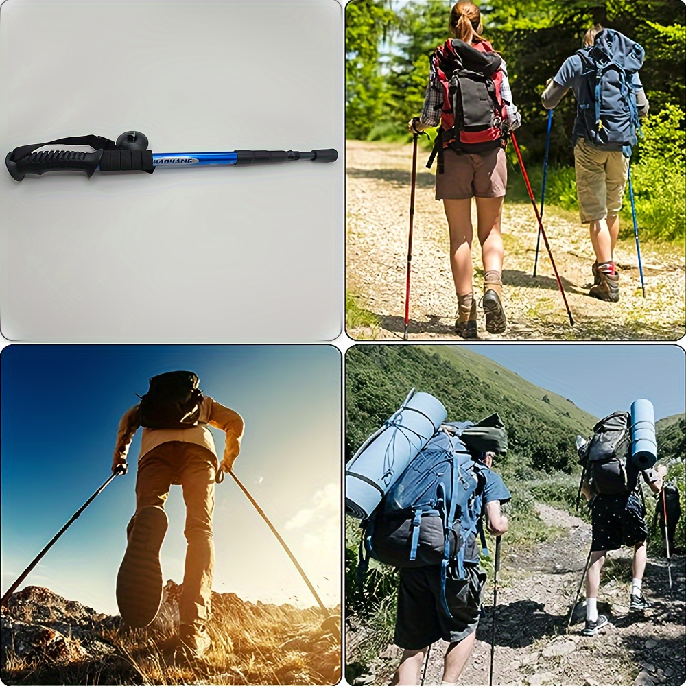 1pc Bastones Trekking Plegables, Palo Senderismo Ligero Portátil Caminar,  Senderismo, Trekking Camping - Deporte Aire Libre - Temu