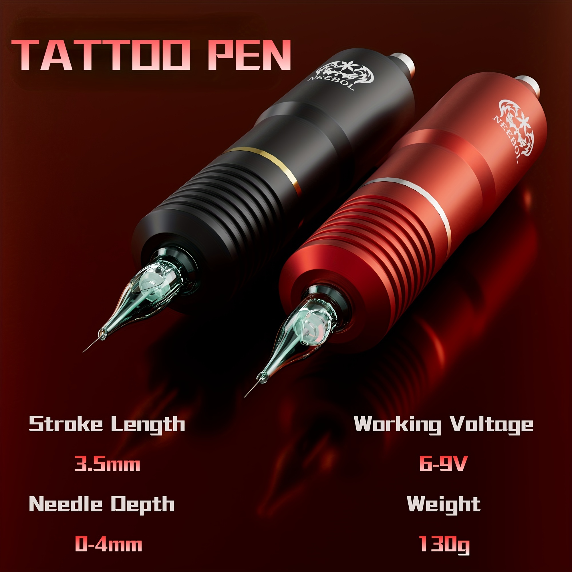 1set Neebol Tattoo Kit Rotary Tattoo Machine Pen Kit - Temu