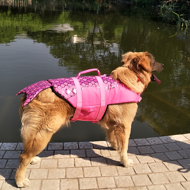 Mermaid dog life clearance vest