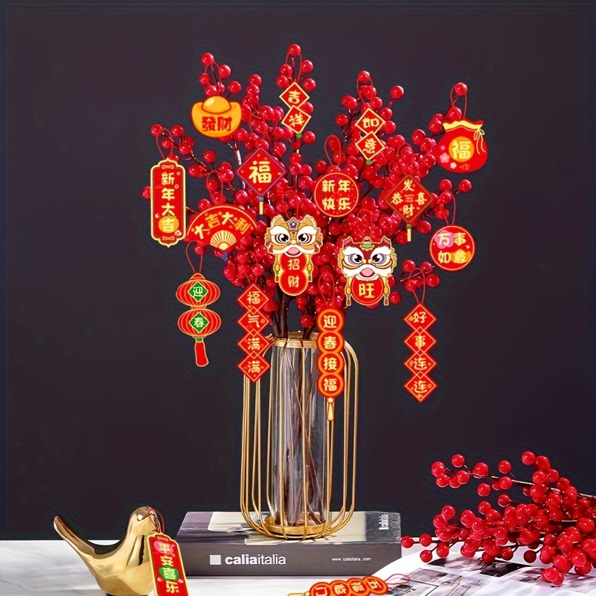 2024 Dragon New Year Decoration Chinese new year, Furniture & Home Living,  Home Decor, Artificial Plants & Flowers on Carousell