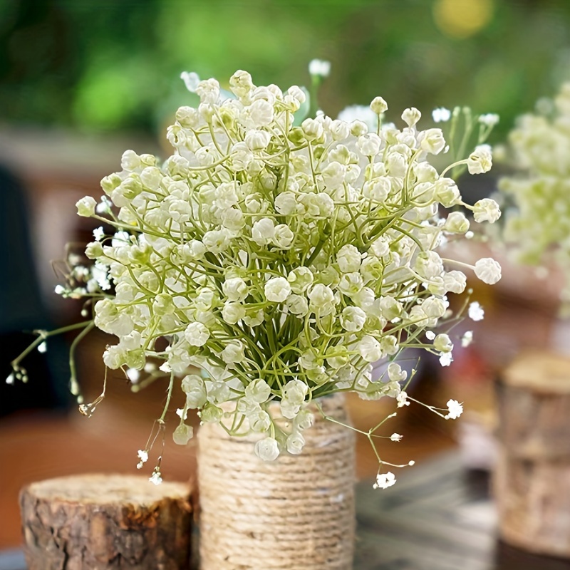 4Pcs Babys Breath Artificial Flowers Real Touch Gypsophila Faux