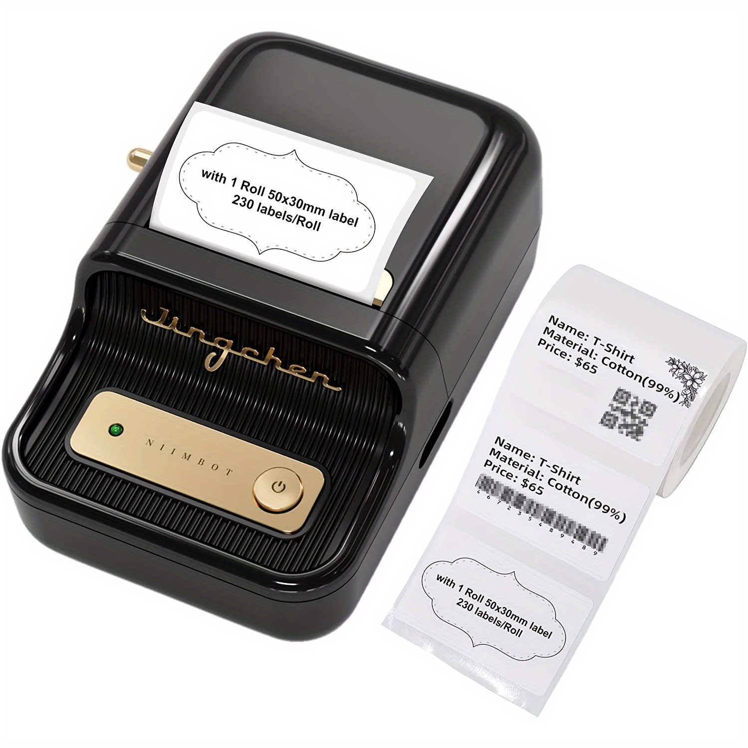 MARKLIFE Etiqueteuse Imprimante Etiquette Code Barre Mini Machine à  Etiquettes Autocollantes Label Maker Bluetooth Thermique P50 Compatible  avec Les Smartphone et PC pour Maison Petites Entreprises