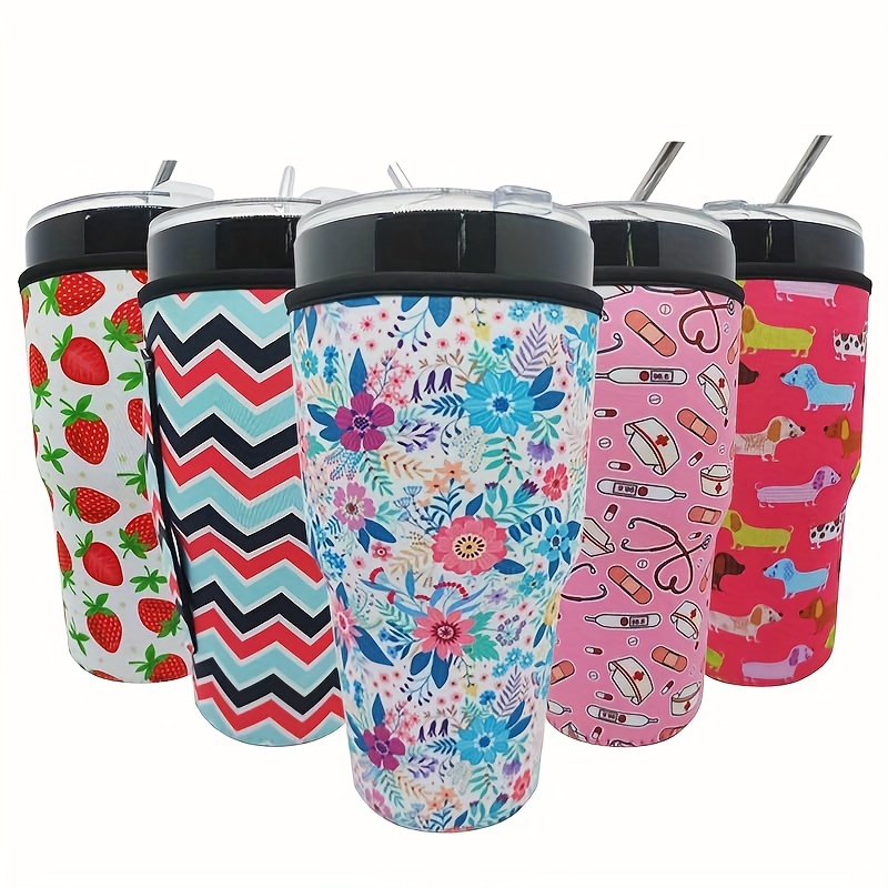 Reusable Iced Coffee Insulator Sleeves For Cold Beverages And Neoprene Cold Coffee  Cup Sleeves Cooler Cover For Coffee Cups - Temu