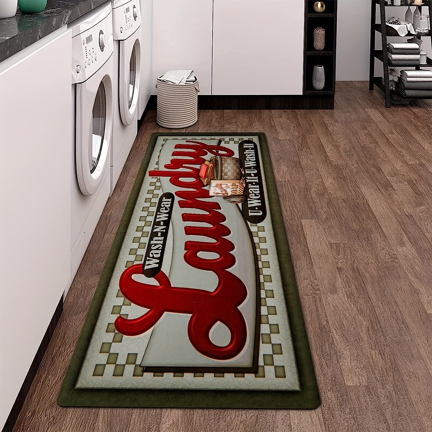 Quick Dry Laundry Rugs Mats Non slip Laundry Room Decor - Temu Canada