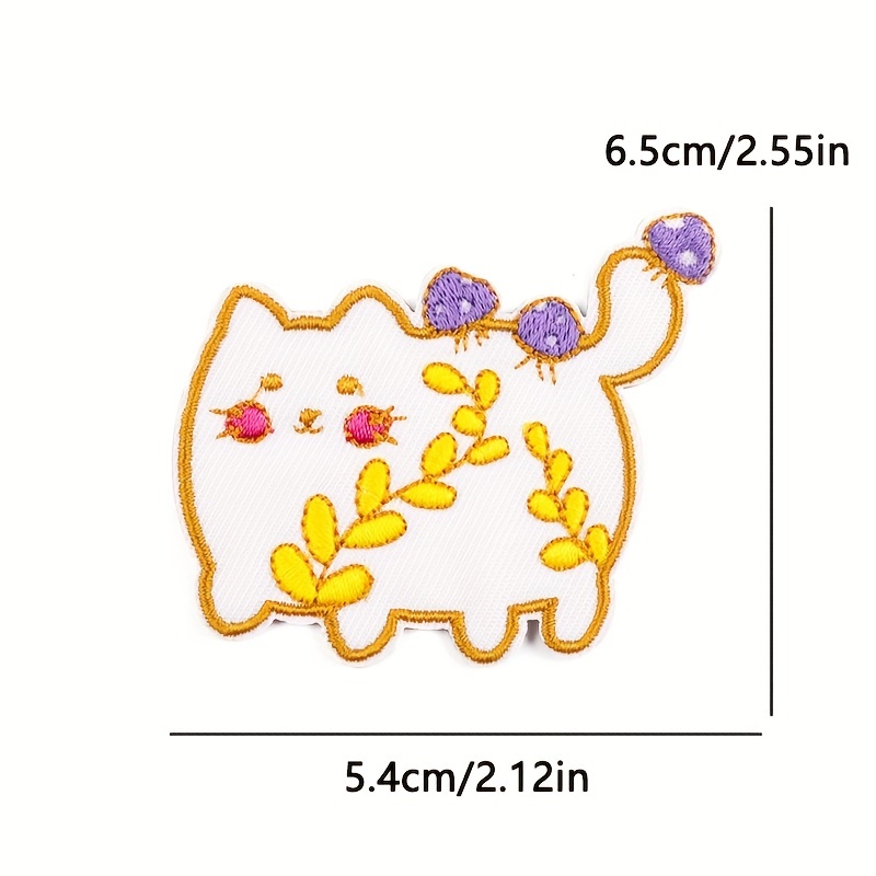 2PCS Butterfly Patch Cartoon Embroidered Patches For Clothing  Thermoadhesive Patches On Clothes DIY Sewing Embroidery Patch