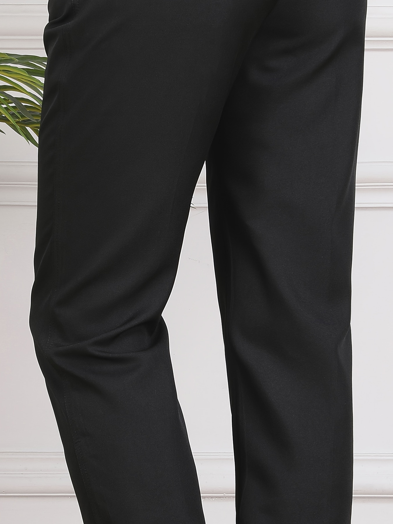 Classic Design Dress Pants Men's Formal Solid Color Dress - Temu