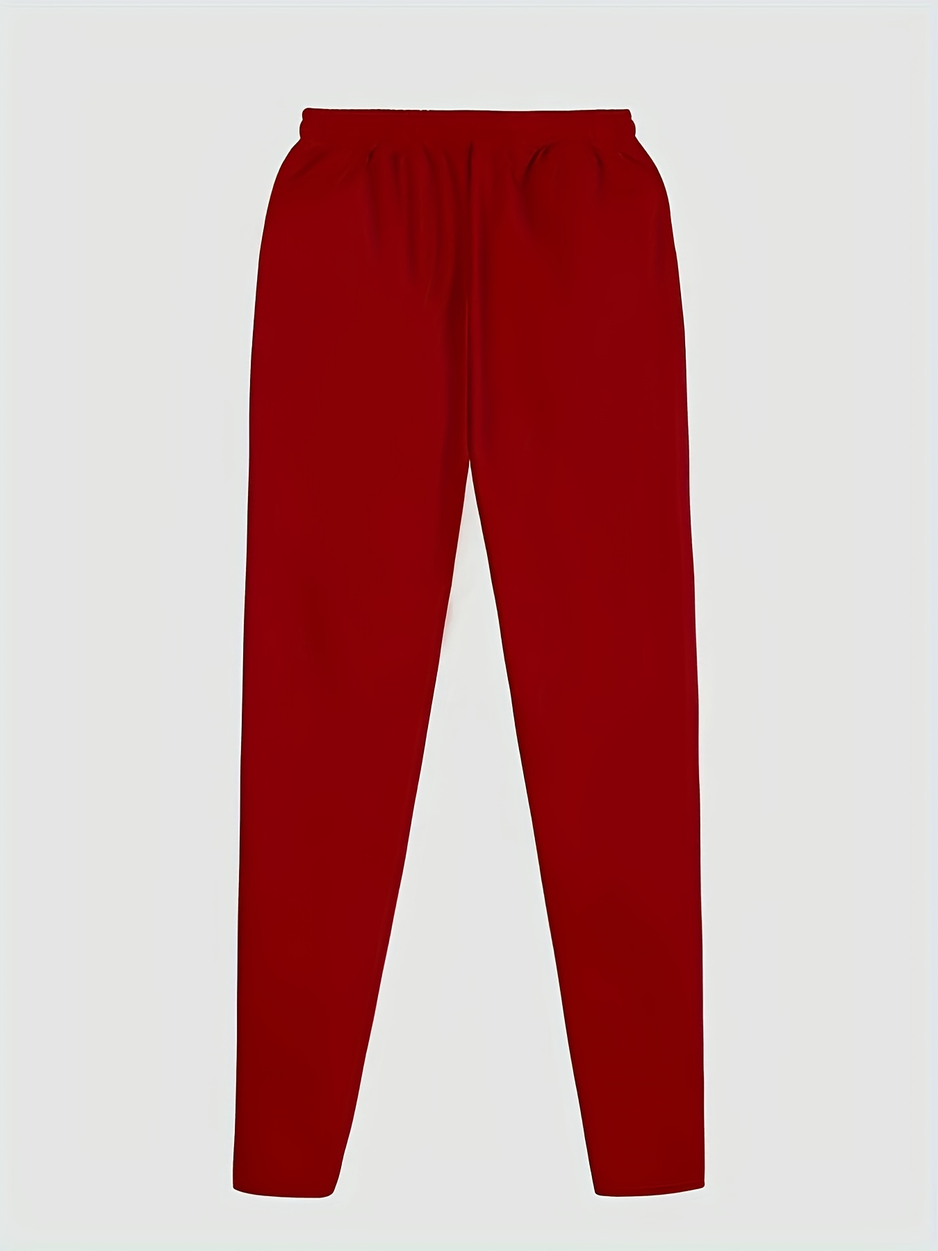 Rose Pattern Joggers Men's Casual Loose Fit Slightly Stretch Waist Drawstring