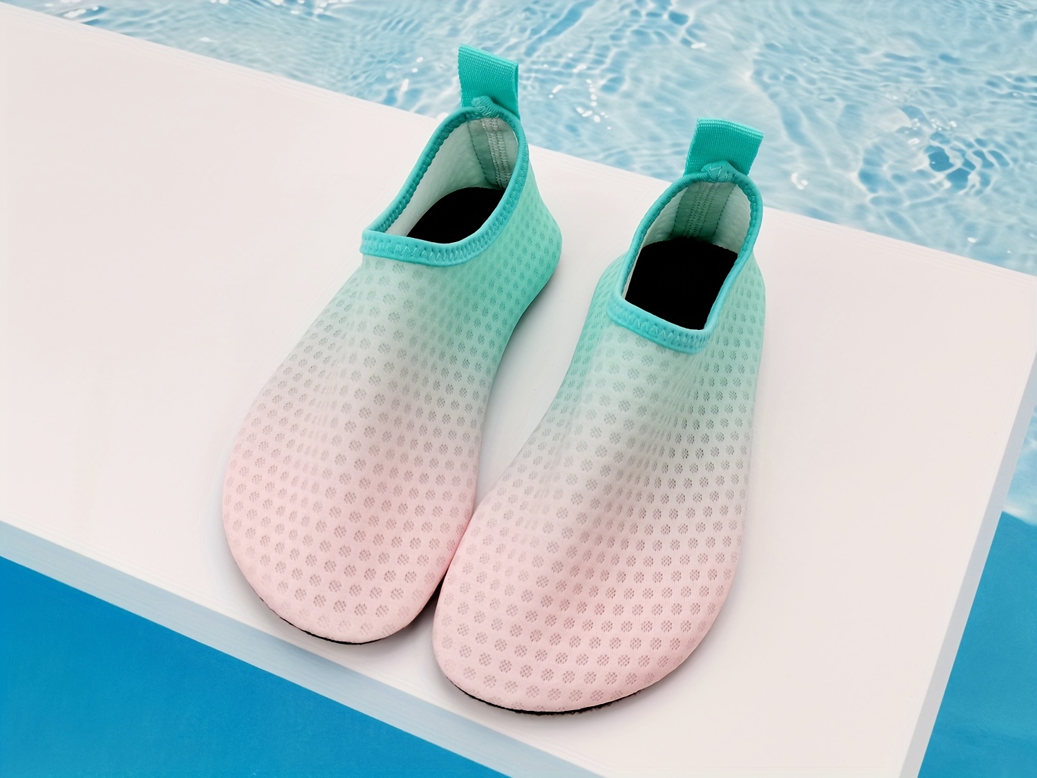 Cute Cartoon Barefoot Slip On Slippers, Lightweight Non Slip Quick Drying House Shoes For Girls, Swimming Walking Yoga, All Seasons