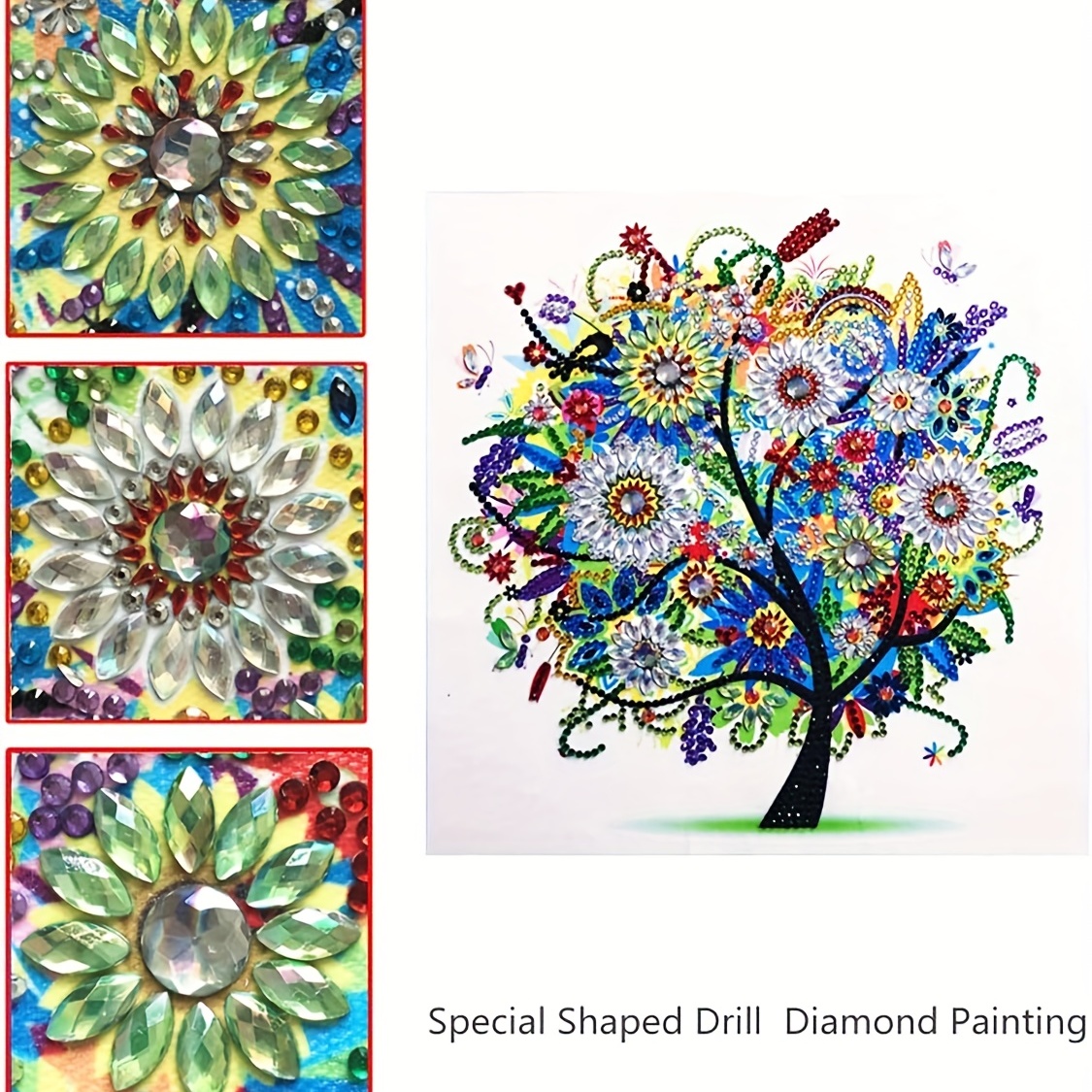 Tree Diy Diamond Art Special Shape Diamond Diamond Painting - Temu