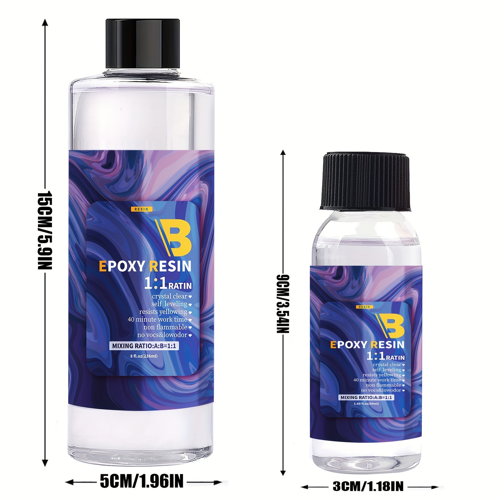 Diy Epoxy Resin Kit Crystal Clear Resin And Hardener Resin - Temu