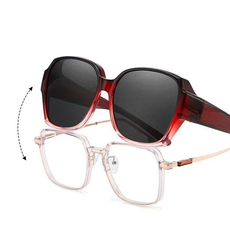 Wrap Around Fit Sunglasses Women Men Tr90 Polarized Gradient - Temu Canada