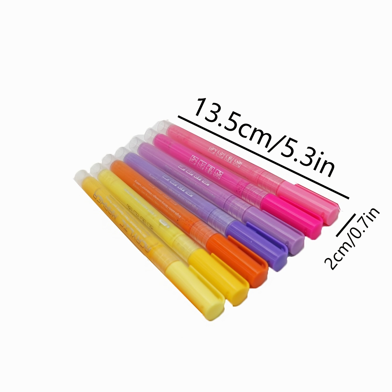 12/24/36pcs Color Acrylic Marker Art Pen Set Extra Fine / Circular Dot Tip  for Shoes Ceramic Drawing Paint School F7288