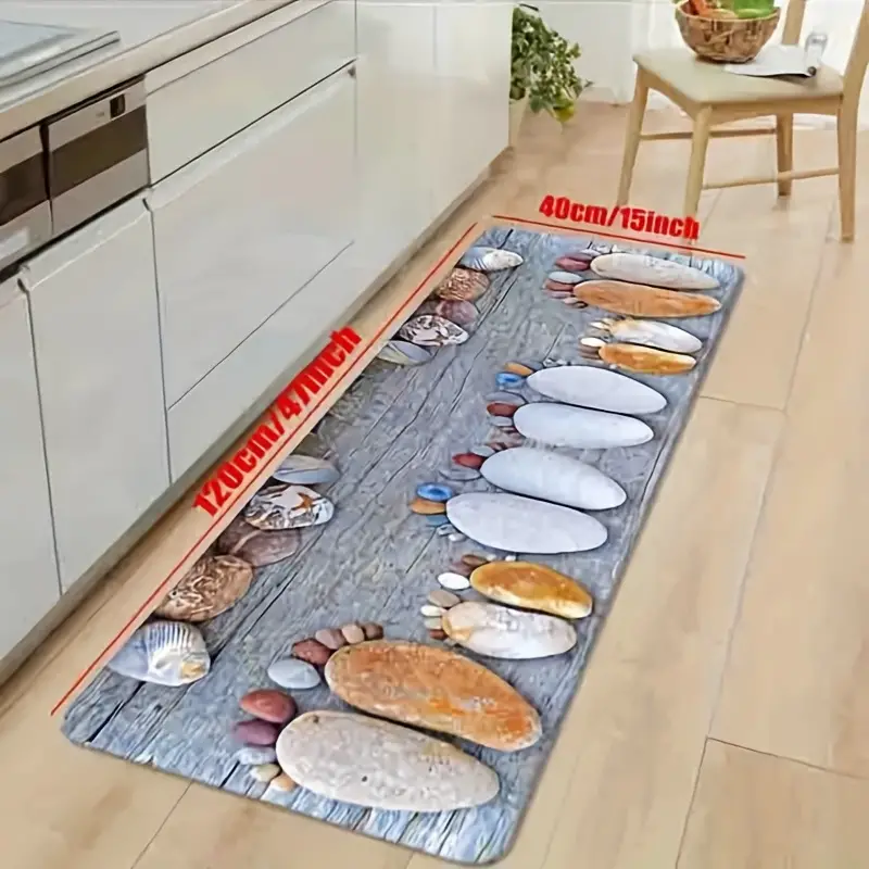 Non-slip Kitchen Floor Mat For Indoor And Outdoor Entrances - Shoe Scraper  Door Mats For Garages, Patios, And More - Protects Floors And Prevents  Slips And Falls - Temu