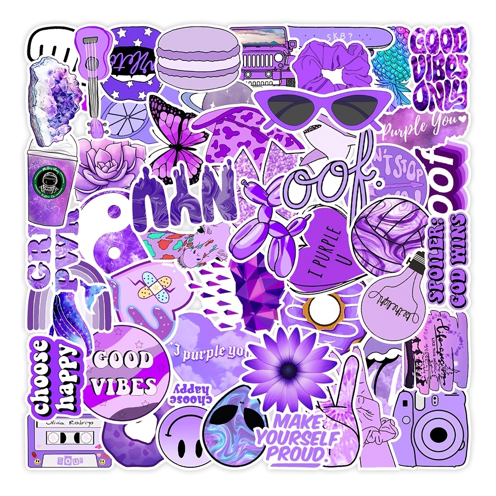 laptop stickers purple