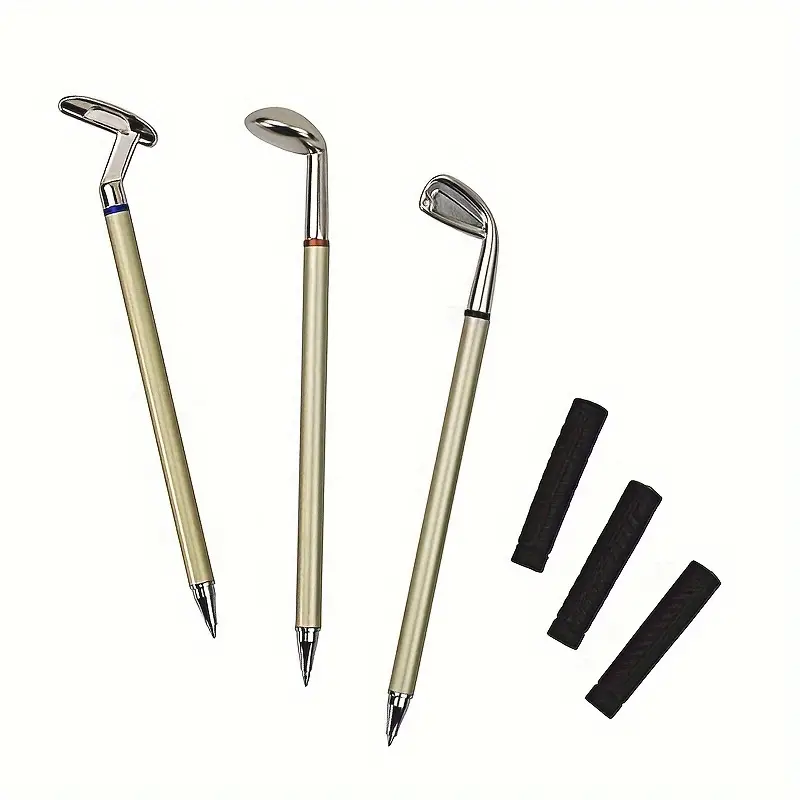 Hesxuno Golf Bag Pen Holder Creative Gift Office Decoration Modern Decoration Ballpoint Pen, Green