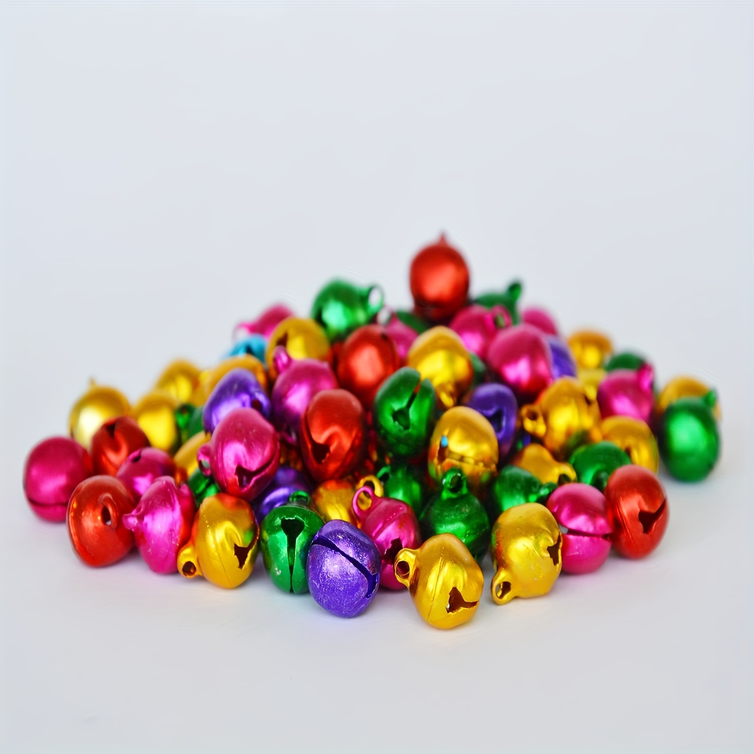 Multicolored Jingle Bells Christmas Metal Bells Craft For - Temu