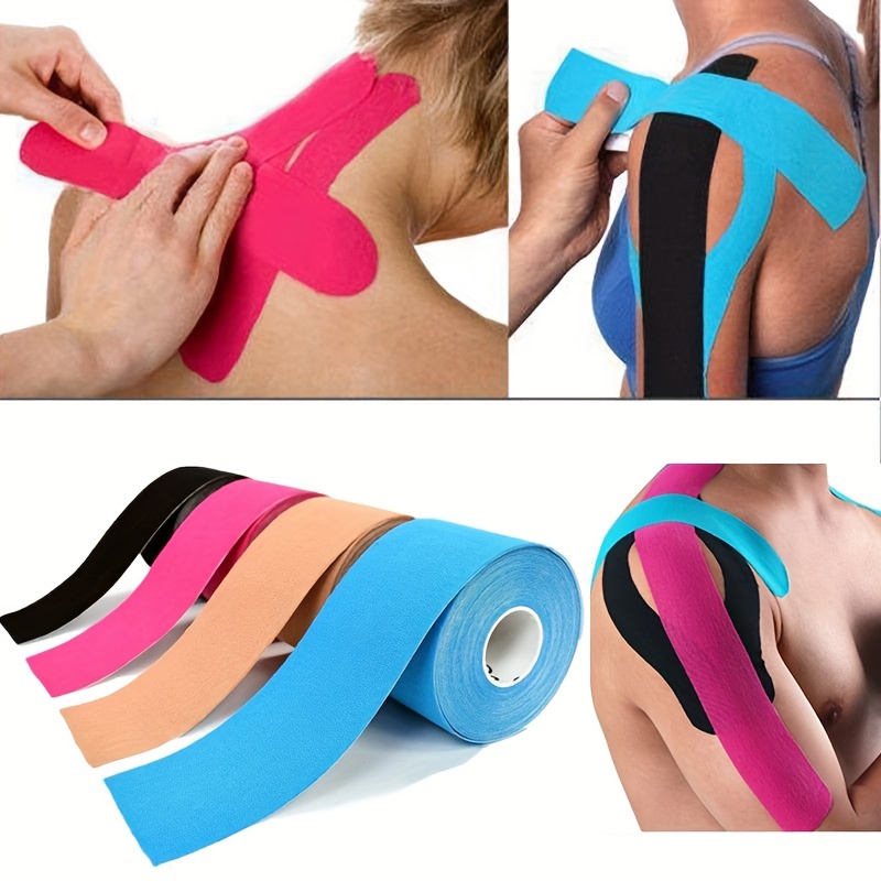 Envoltura de vendaje autoadhesivo de 10 piezas cinta adhesiva de fitness  deportiva para vendaje muscular autoadhesivo elástico desechable ANGGREK