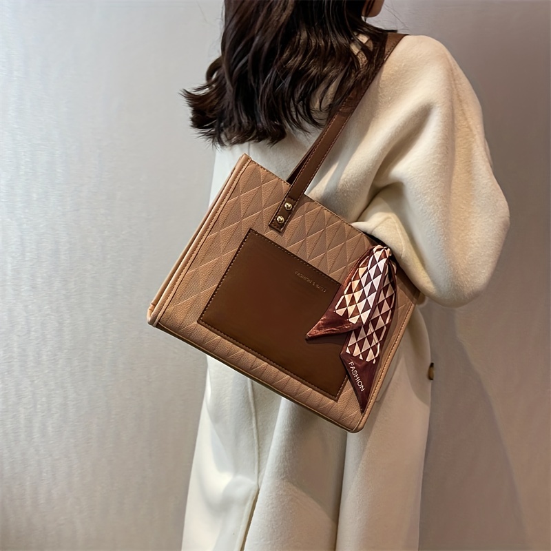 The Tote Bags para mujer – Bolso grande de piel sintética de moda, bolso de  viaje de moda, bolso cruzado de hombro con asa superior