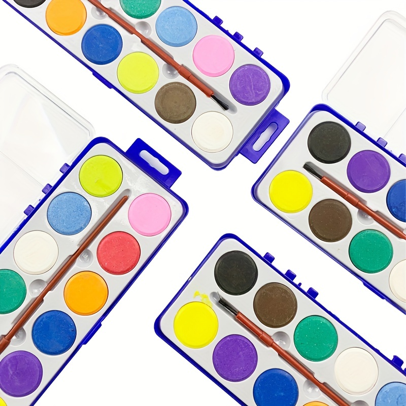 12 Colors Solid Watercolor Pigments Painting Pigments Art - Temu