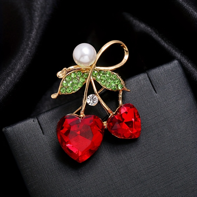 Cherry brooch deals