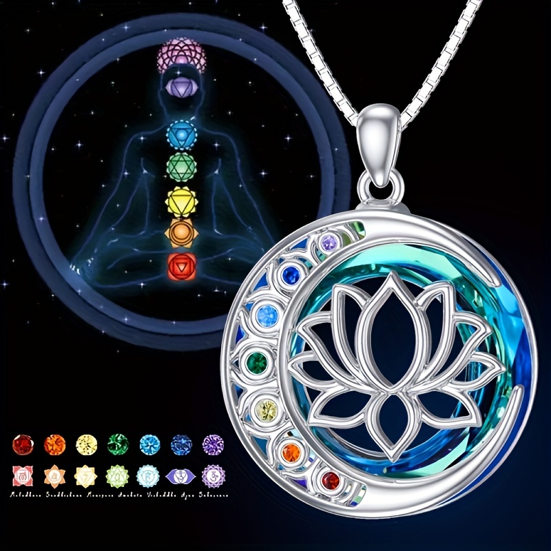 Men's Fashion Seven Chakra Pendant Hollow Lotus Pendant - Temu Canada