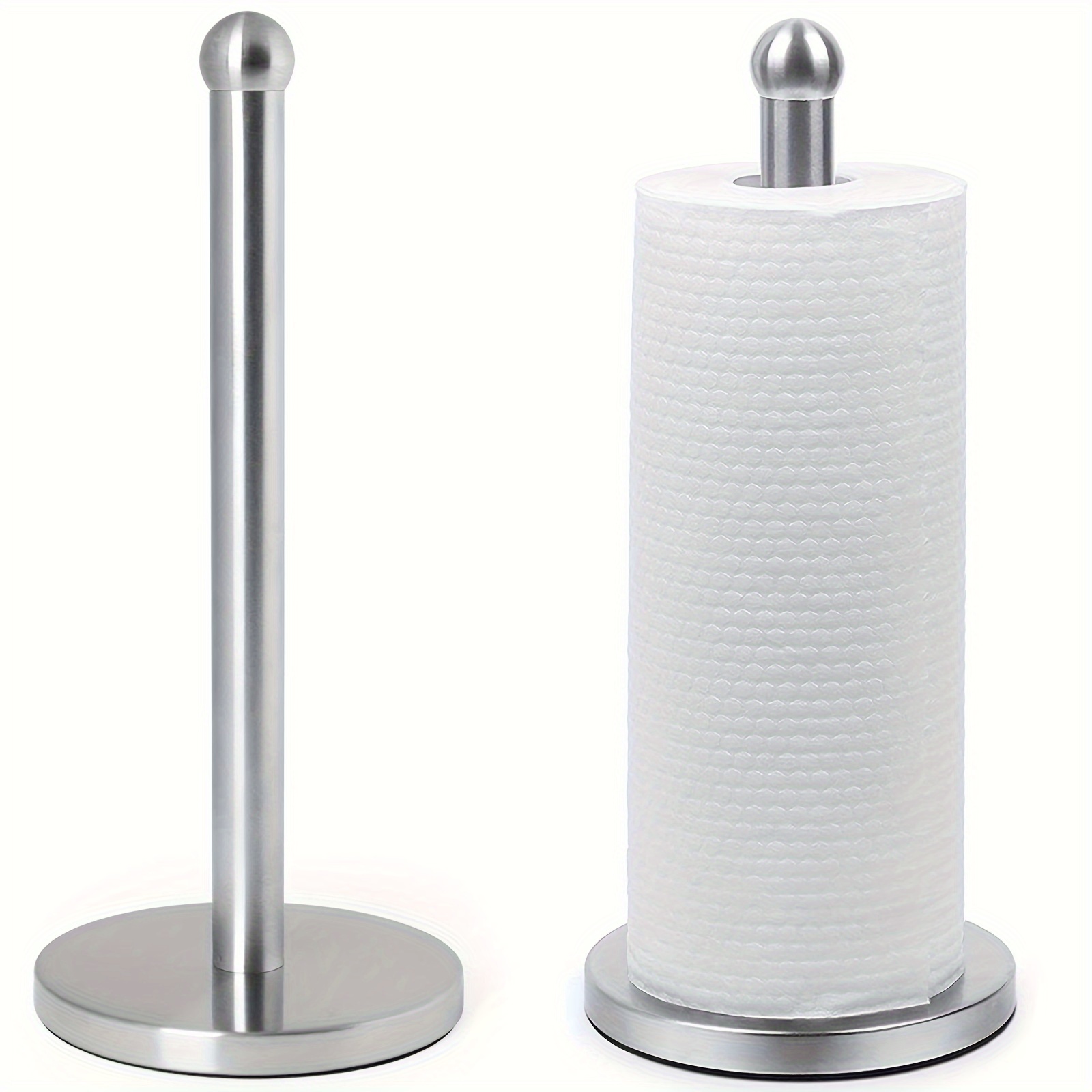 1pc Paper Towel Holder, Roll Holder Roll Paper Towel Rack Suction Cup  Kitchen Cling Film Shelf Vertical Dining Table Tissue Holder Paper Towel  Stand