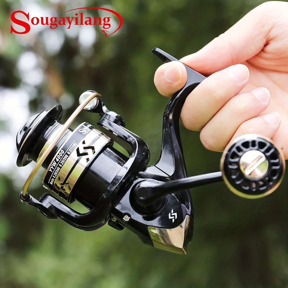 New Sougayilang Spinning Fishing Reel 1000-4000 Series 5.2:1 Gear