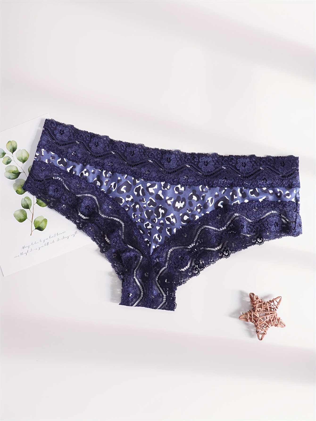 Contrast Lace Panties Comfortable Breathable Stretchy - Temu