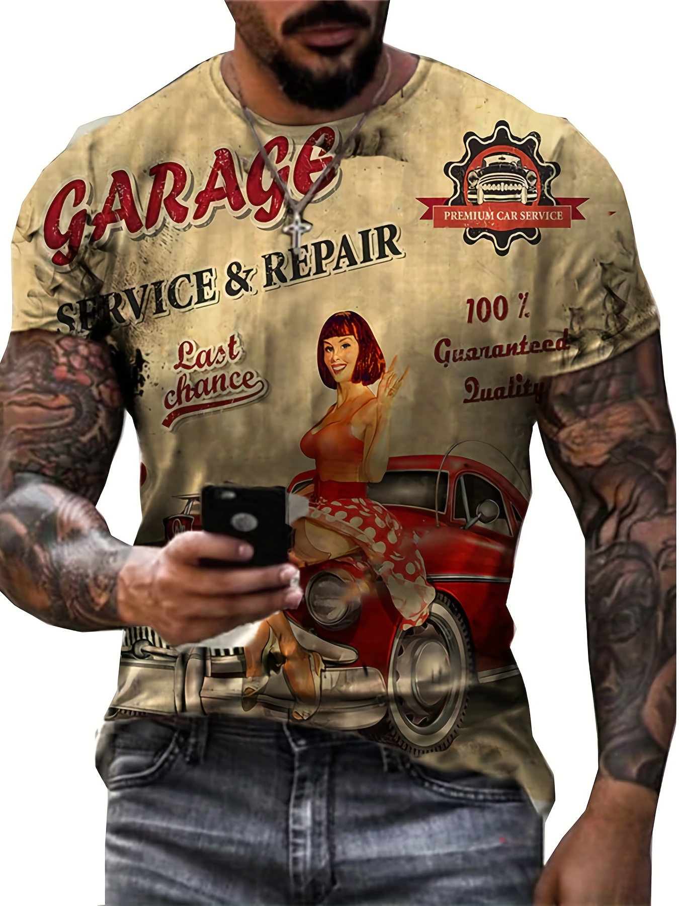 3D Tshirts For Men Vintage Casual T-shirt Street Fashion Men`s