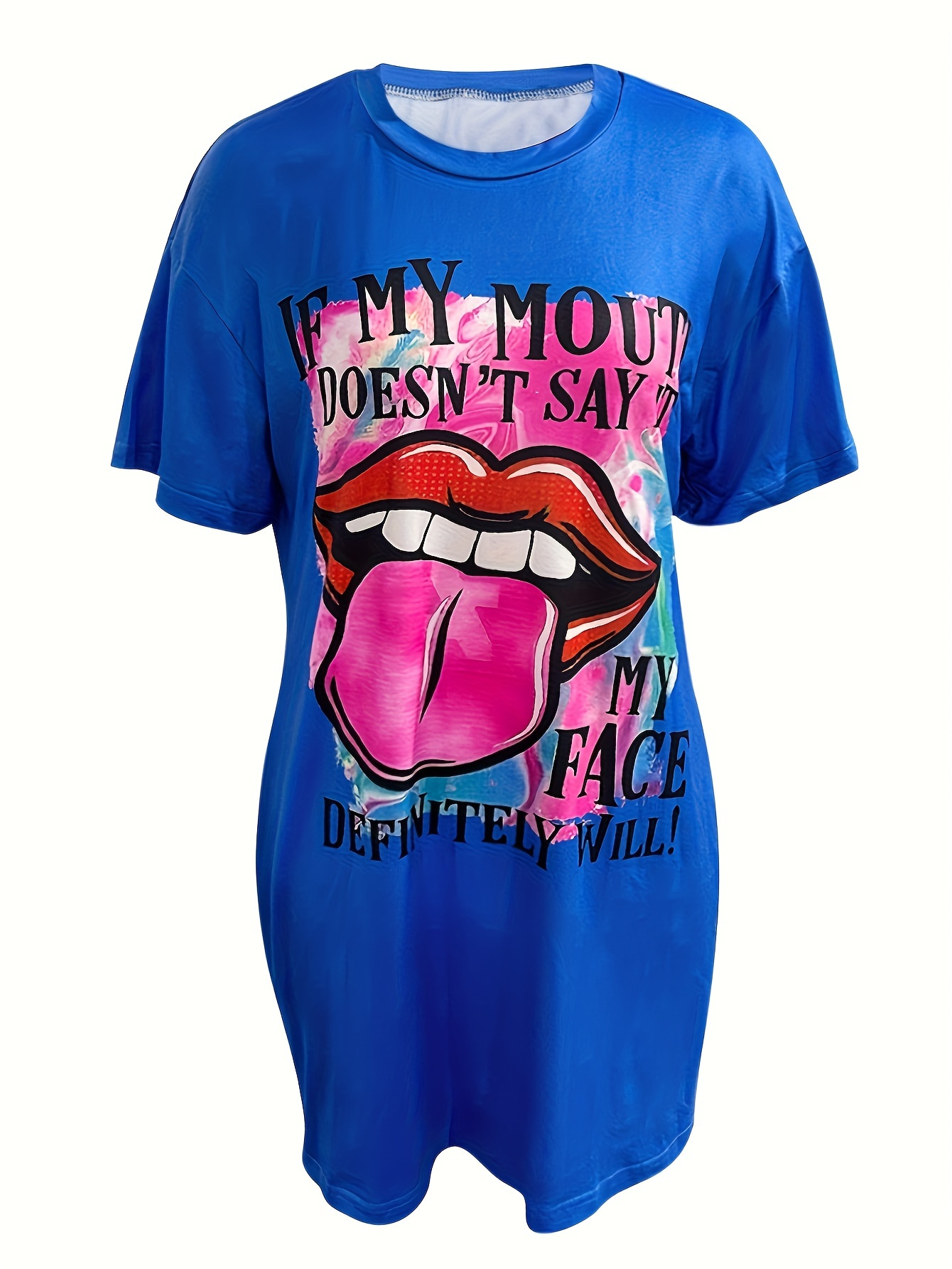 T shirt hotsell dress with lips