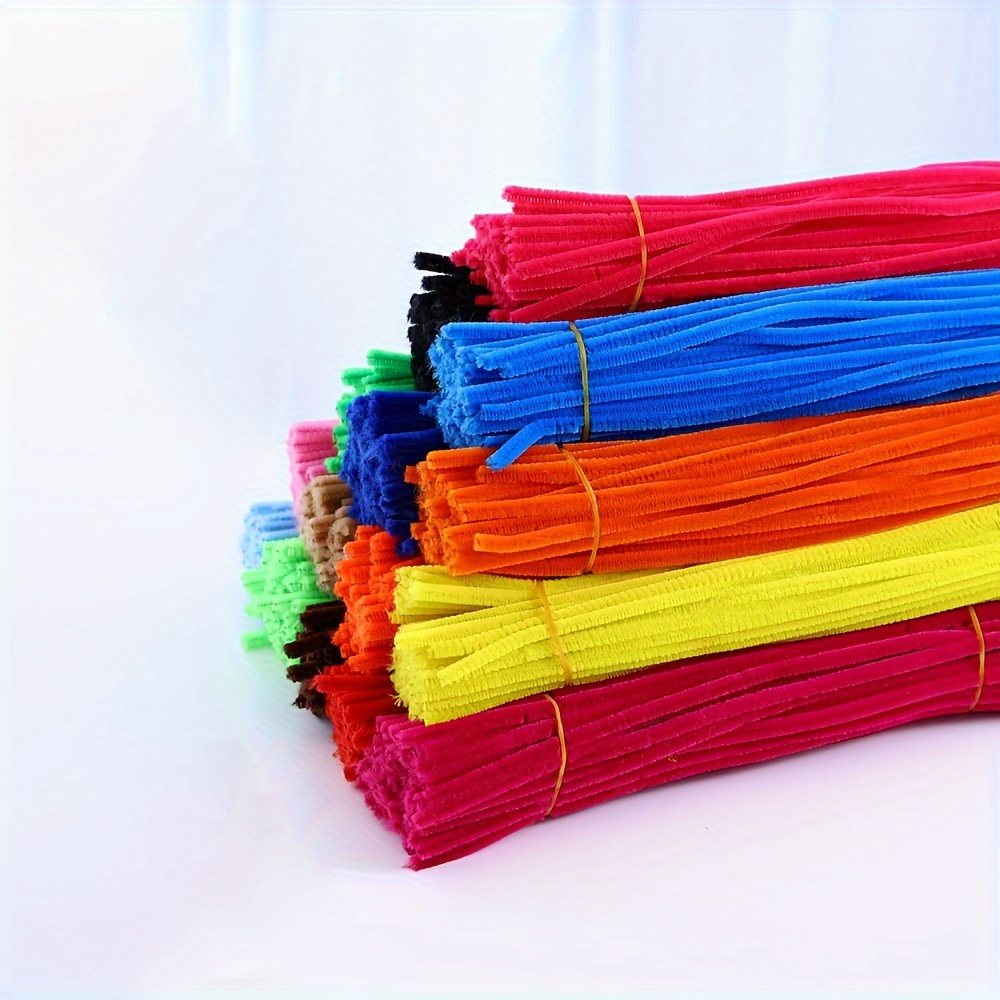 Red Pipe Cleaners, 100psc Pipe Cleaners Craft Supplies, Chenille Stems, Pipe  Cleaners for Crafts, Art and Craft Supplies 