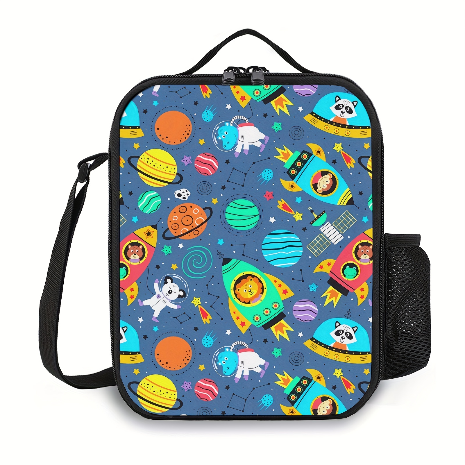  Space Lunch Box - Insulated Kids Lunch Bag for Boys