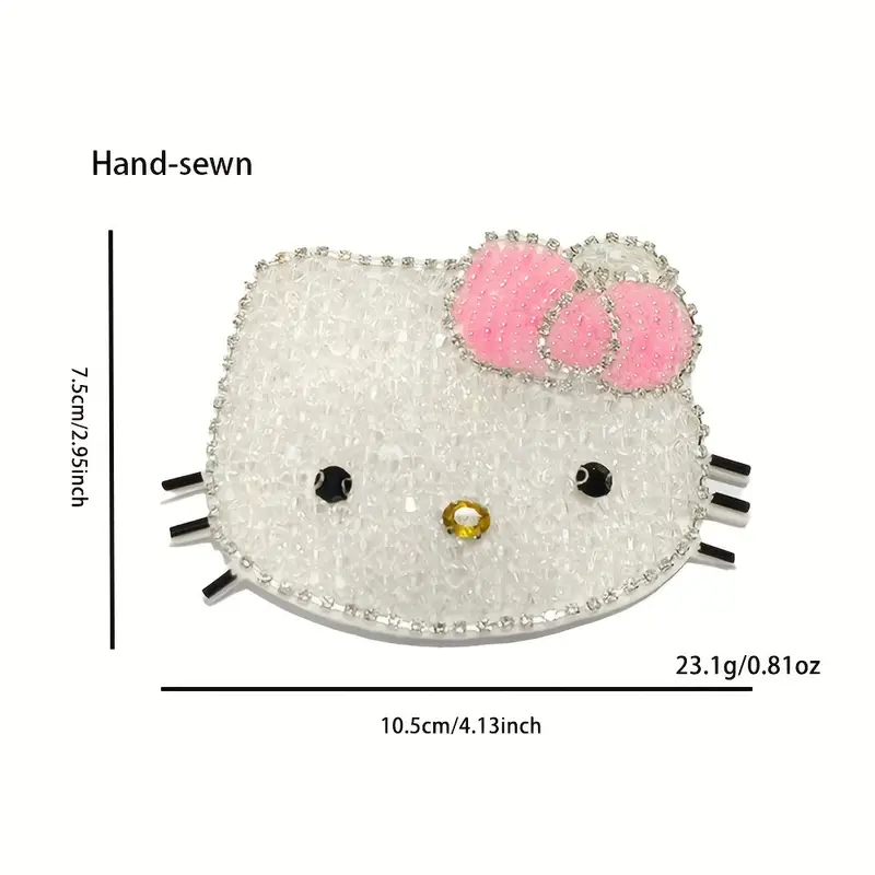 Applique Patches Hand beaded Cute Cartoon Hello Kitty - Temu