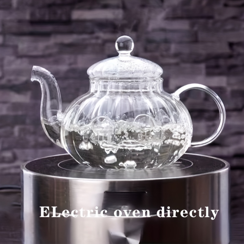 Glass Teapot Electric Pot Boiling Tea Kettle Ware High Temperature Tea Set  Burning Kettle Flower Tea Tea Set Halloween Gift 