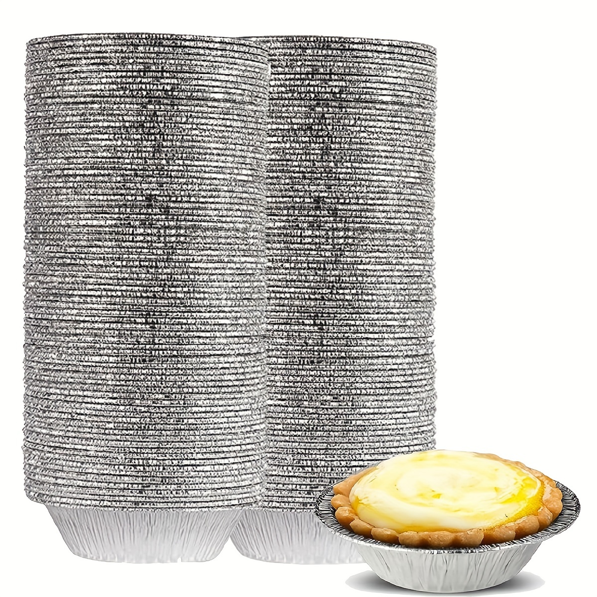 5 Inch Disposable Round Foil Pie Pan,Aluminum Foil Baking Pie Tins