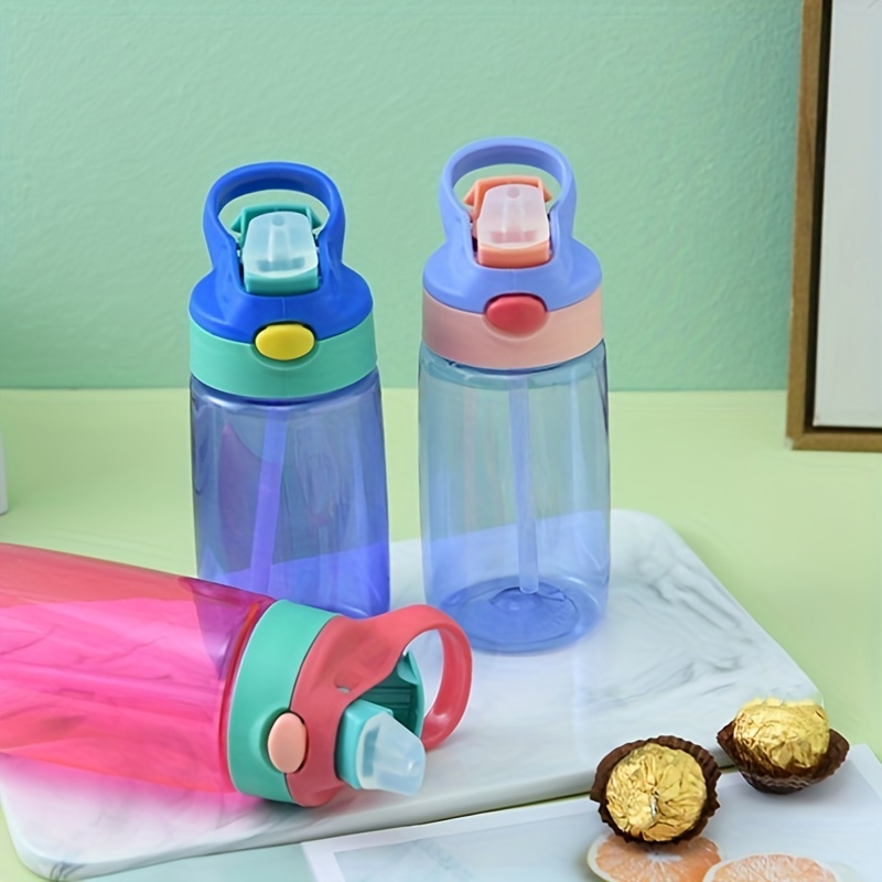 Kawaii Portable Sports Water Bottle, Cartoon Plastic Leakproof Bpa