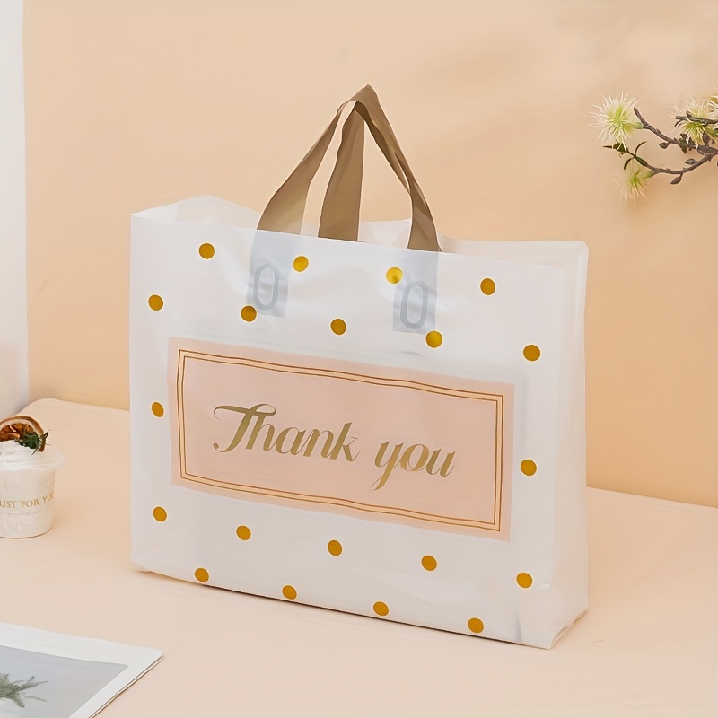 32 Pcs Clear PVC Gift Bags with Handle,Reusable Plastic Gift Wrap Bag Transparent Tote Bag for Shopping Retail Merchandise Boutique Wedding Birthday