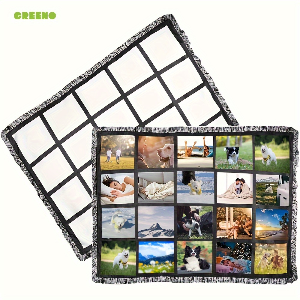  Gukasxi 40X60 Sublimation Blank Throw Blankets for Heat Press,  Baby Printed Blanket,Super Soft Flannel Blankets Fleece Nap Blankets Custom  Personalised Sublimation Photo with 9/15/20 Panel : Arts, Crafts & Sewing