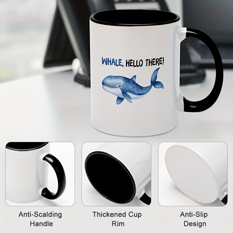 Mermaid Coffee Mug With Fish Tail Handle Ceramic Coffee Cups - Temu