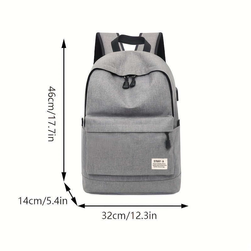Casual School Bag Nylon Backpack Large Capacity Travel Bag