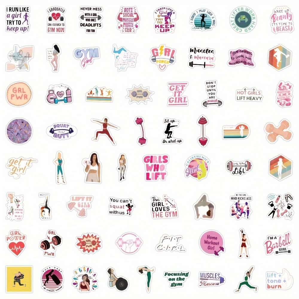 Gym Stickers For Water Bottle Workout And Wrestling - Temu