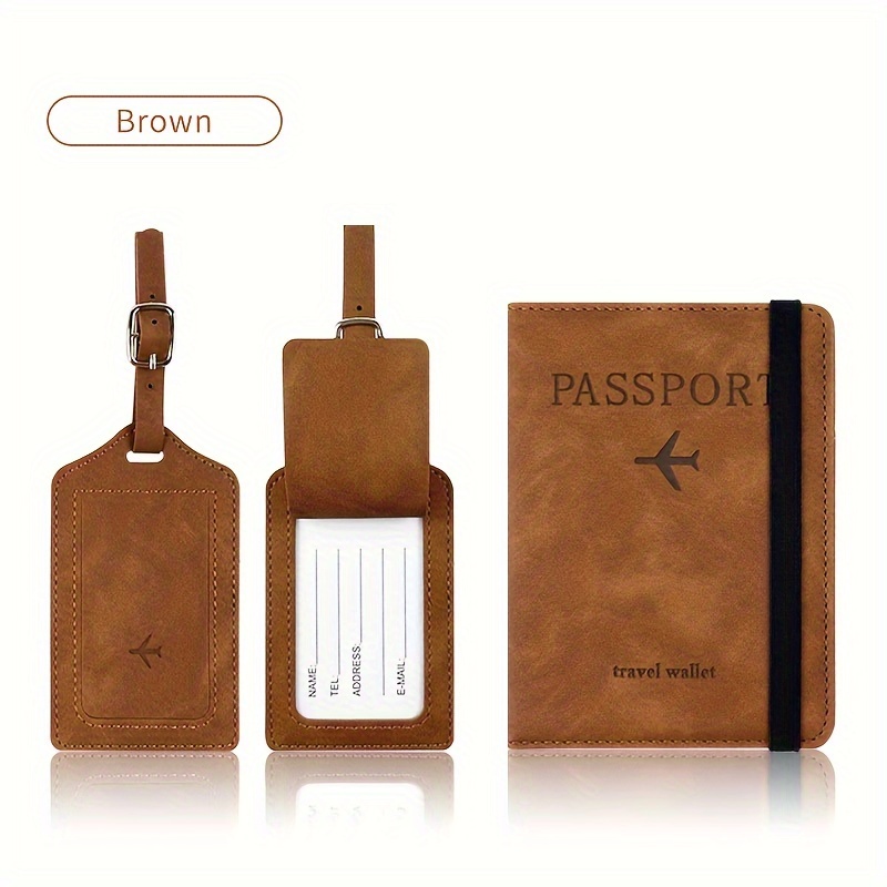 1PCS PU Luggage Tag Light Soft Travel Accessories Travel Color Airplane  Luggage Tag Boarding Pass Suitcase Tag Pu Leather - AliExpress
