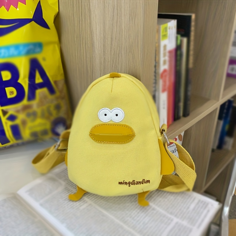 Novelty Bag, Cute Mini Little Yellow Duck Design Backpack, Adjustable Strap  Cartoon Plush Bag, Party Gift Bag - Temu