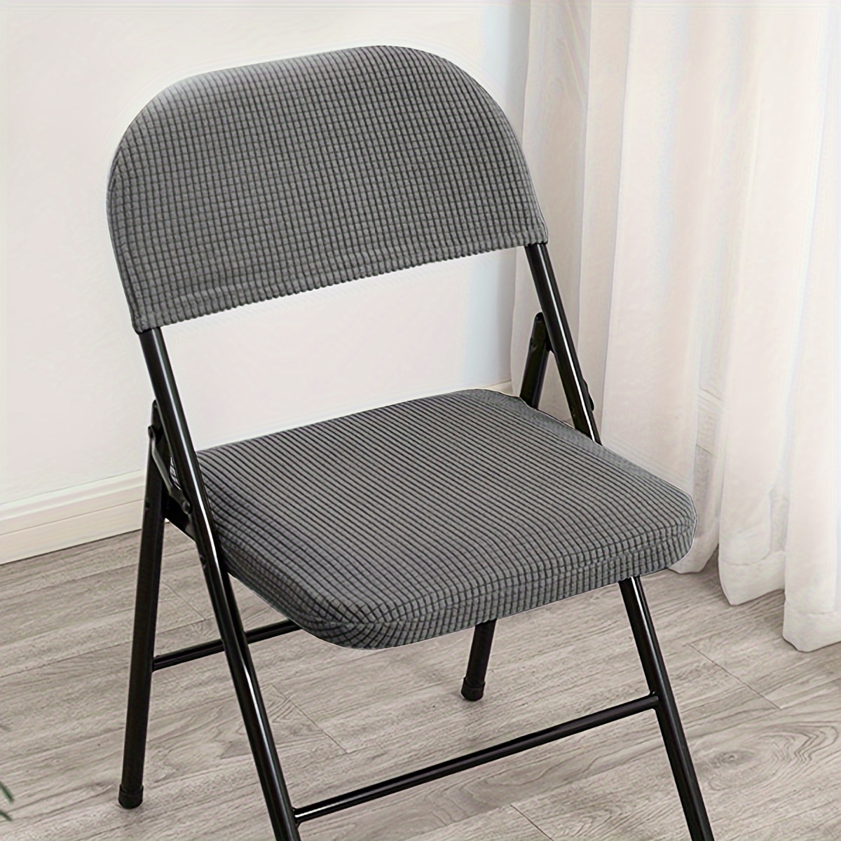 Chair Slipcovers Polar Fleece Folding Chair Chair Cover Temu